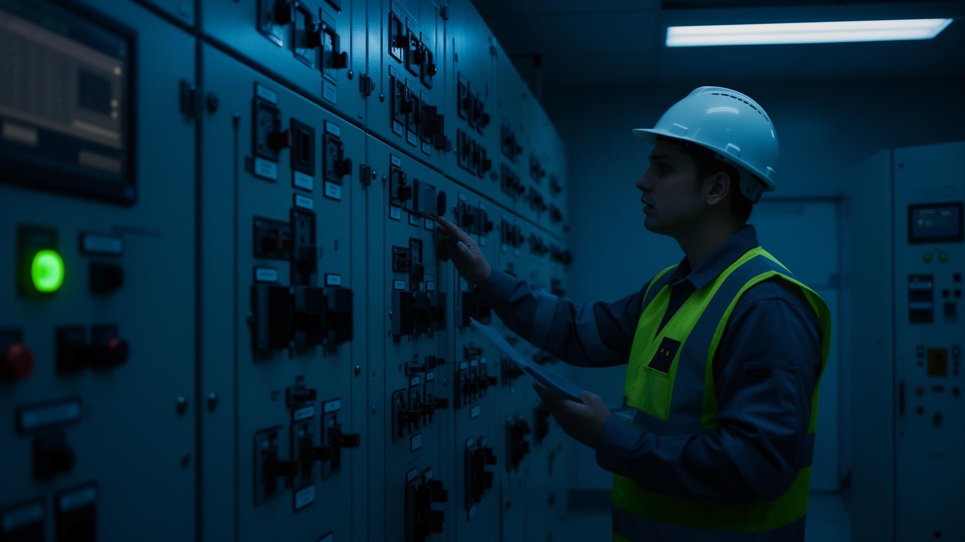 Engenheiros da National Energy em campo